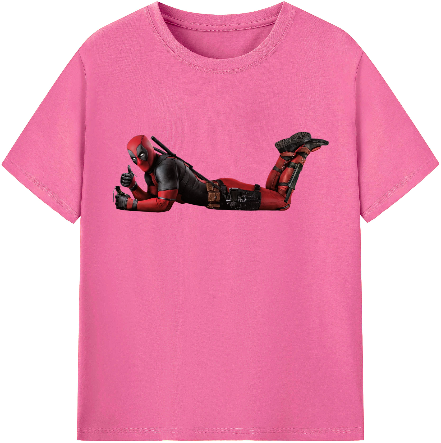 （画像用） Deadpool デッドプール レディースカジュアルプリントTシャツ（綿100％）